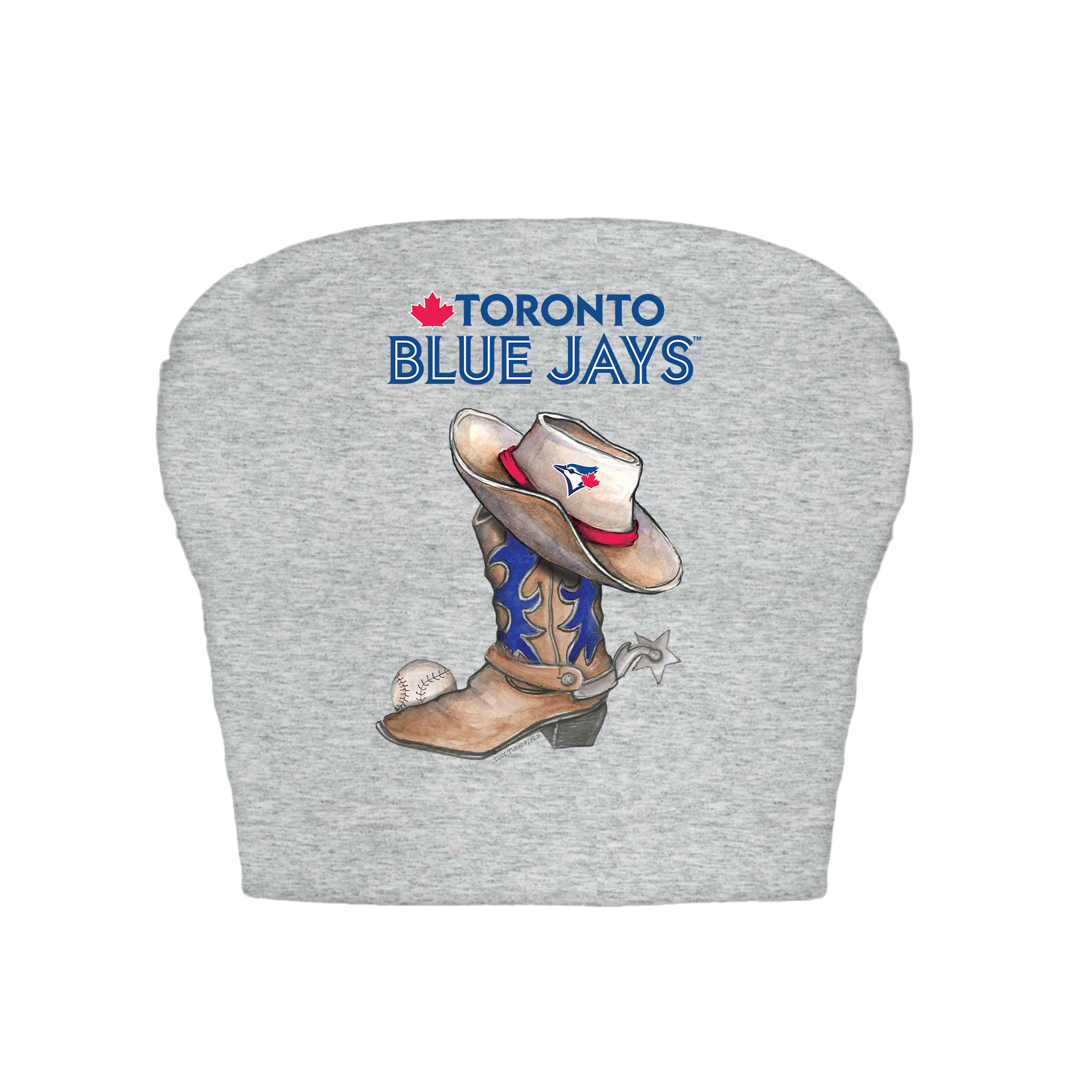 Toronto Blue Jays Cowboy Boot Crop Tube Top