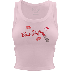Toronto Blue Jays Lipstick Crop Tank - Tiny Turnip