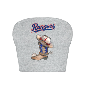 Texas Rangers Cowboy Boot Crop Tube Top