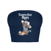 Tampa Bay Rays Cowboy Boot Crop Tube Top