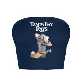 Tampa Bay Rays Cowboy Boot Crop Tube Top