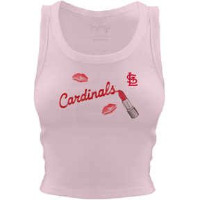 St. Louis Cardinals Lipstick Crop Tank - Tiny Turnip