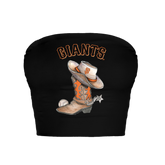 San Francisco Giants Cowboy Boot Crop Tube Top