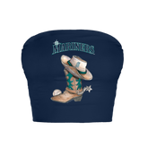 Seattle Mariners Cowboy Boot Crop Tube Top