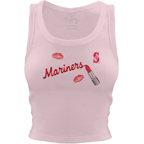 Seattle Mariners Lipstick Crop Tank - Tiny Turnip