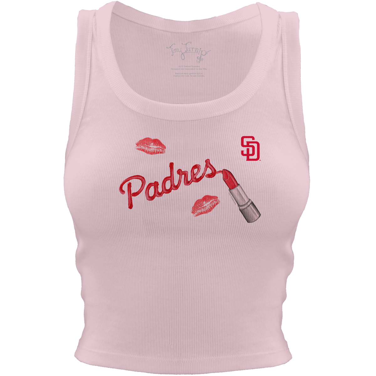 San Diego Padres Lipstick Crop Tank - Tiny Turnip