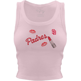 San Diego Padres Lipstick Crop Tank - Tiny Turnip