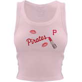Pittsburgh Pirates Lipstick Crop Tank - Tiny Turnip