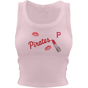 Pittsburgh Pirates Lipstick Crop Tank - Tiny Turnip