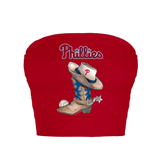 Philadelphia Phillies Cowboy Boot Crop Tube Top