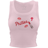 Philadelphia Phillies Lipstick Crop Tank - Tiny Turnip