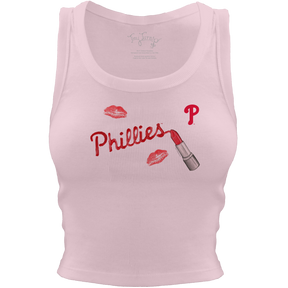 Philadelphia Phillies Lipstick Crop Tank - Tiny Turnip