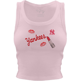 New York Yankees Lipstick Crop Tank - Tiny Turnip