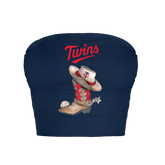 Minnesota Twins Cowboy Boot Crop Tube Top