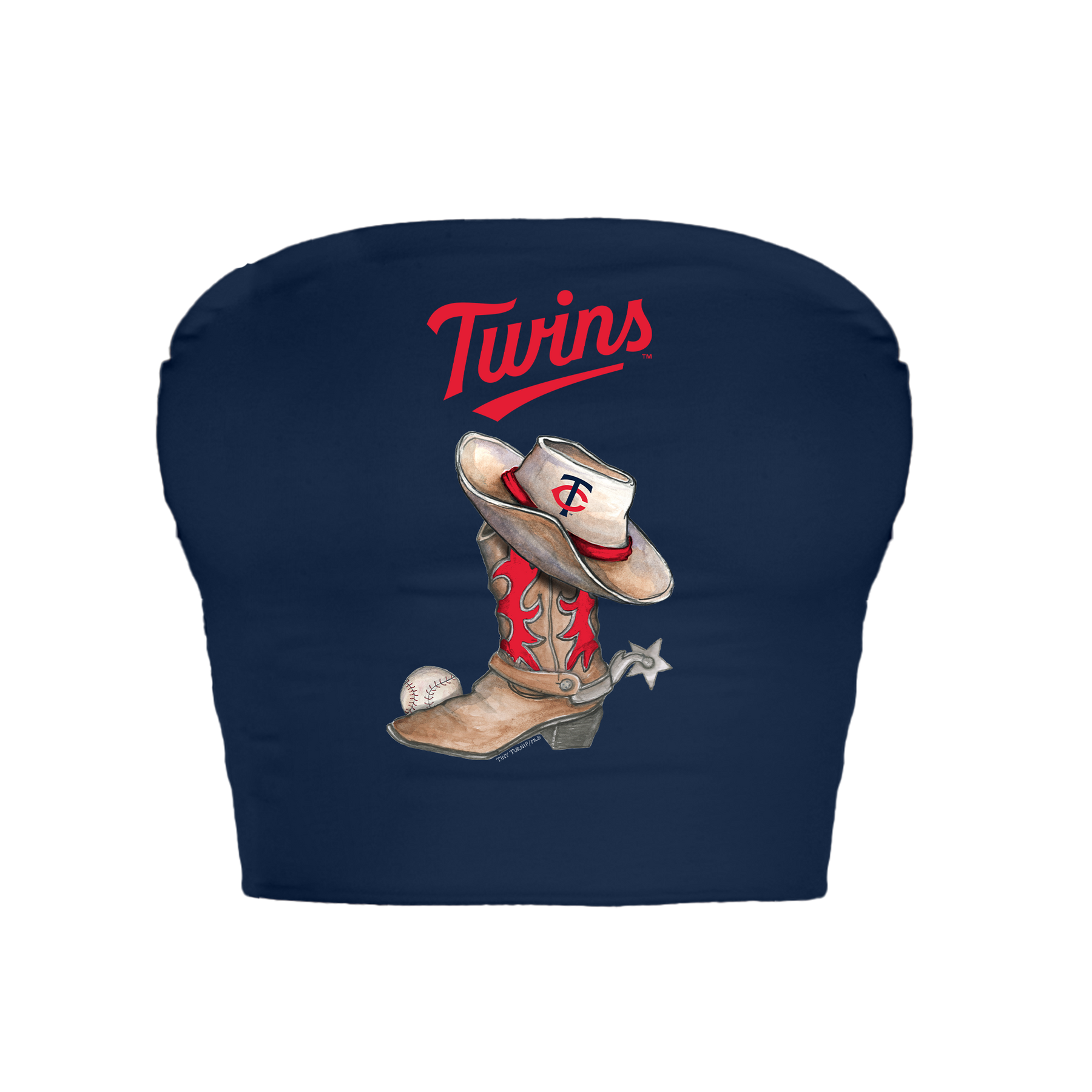 Minnesota Twins Cowboy Boot Crop Tube Top