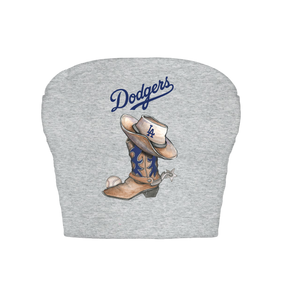 Los Angeles Dodgers Cowboy Boot Crop Tube Top