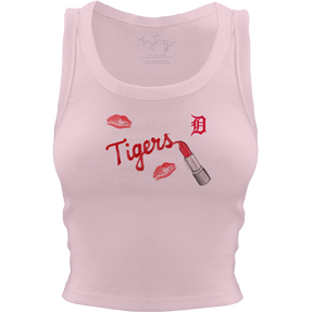 Detroit Tigers Lipstick Crop Tank - Tiny Turnip
