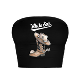 Chicago White Sox Cowboy Boot Crop Tube Top