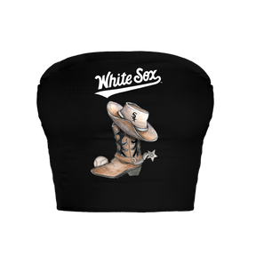 Chicago White Sox Cowboy Boot Crop Tube Top