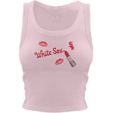 Chicago White Sox Lipstick Crop Tank - Tiny Turnip