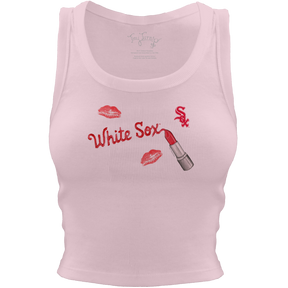 Chicago White Sox Lipstick Crop Tank - Tiny Turnip