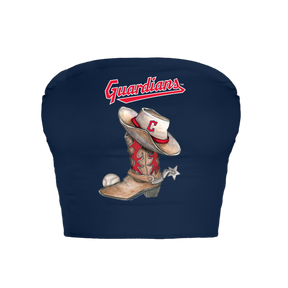 Cleveland Guardians Cowboy Boot Crop Tube Top