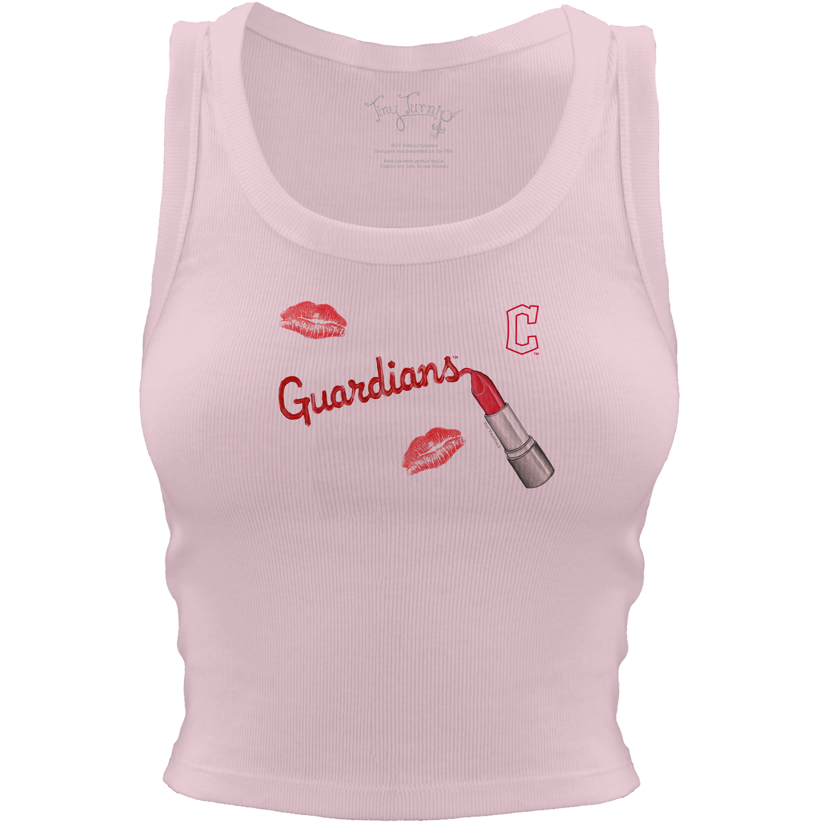Cleveland Guardians Lipstick Crop Tank - Tiny Turnip