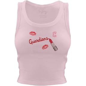 Cleveland Guardians Lipstick Crop Tank - Tiny Turnip