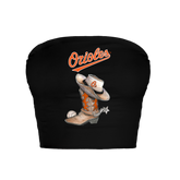 Baltimore Orioles Cowboy Boot Crop Tube Top