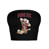Arizona Diamondbacks Cowboy Boot Crop Tube Top