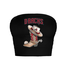 Arizona Diamondbacks Cowboy Boot Crop Tube Top