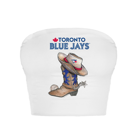 Toronto Blue Jays Cowboy Boot Crop Tube Top