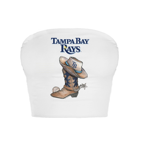Tampa Bay Rays Cowboy Boot Crop Tube Top