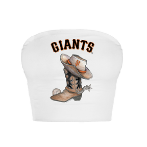 San Francisco Giants Cowboy Boot Crop Tube Top