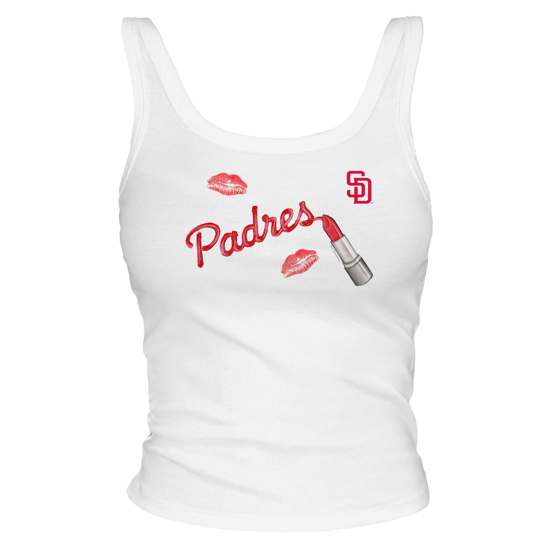 San Diego Padres Lipstick Tank - Tiny Turnip