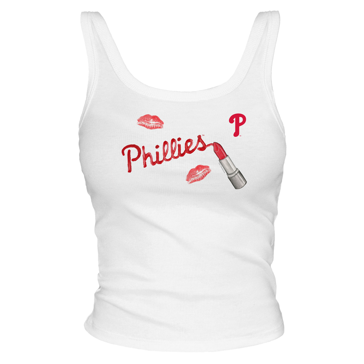 Philadelphia Phillies Lipstick Tank - Tiny Turnip