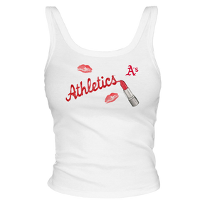 Oakland Athletics Lipstick Tank - Tiny Turnip