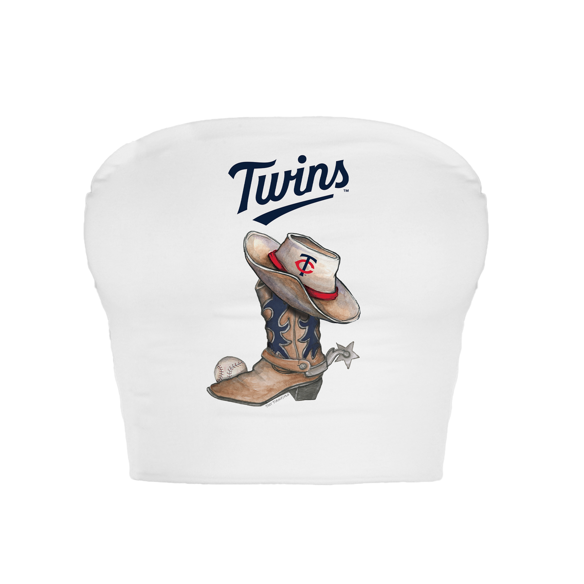 Minnesota Twins Cowboy Boot Crop Tube Top