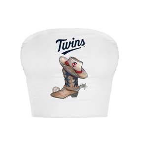 Minnesota Twins Cowboy Boot Crop Tube Top