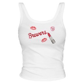 Milwaukee Brewers Lipstick Tank - Tiny Turnip