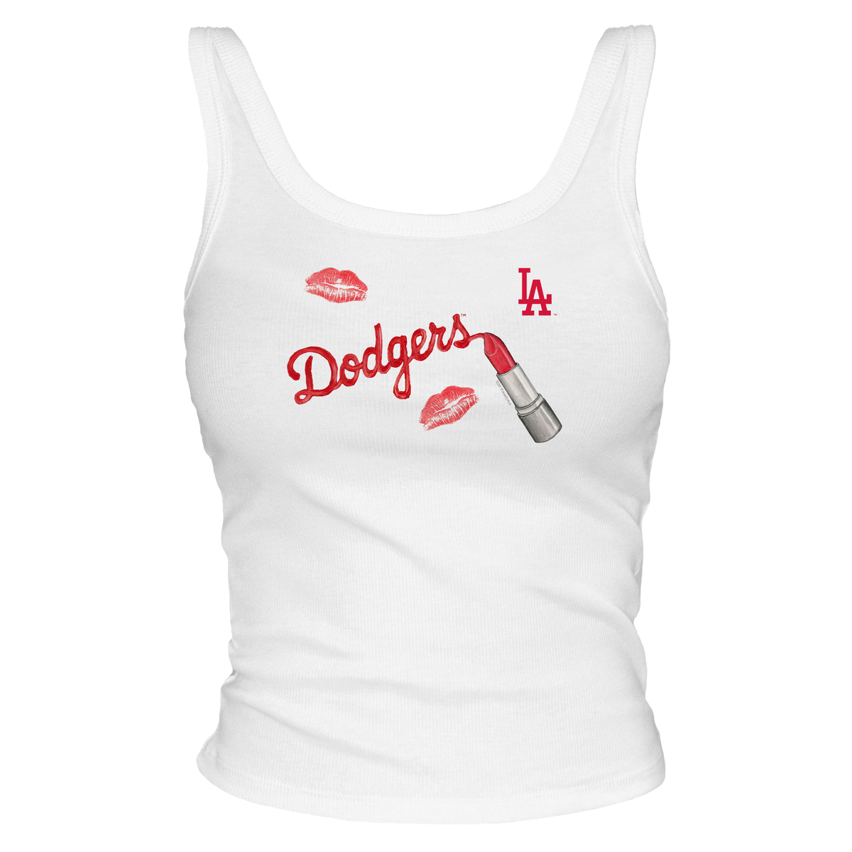 Los Angeles Dodgers Lipstick Tank - Tiny Turnip