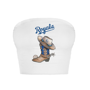 Kansas City Royals Cowboy Boot Crop Tube Top