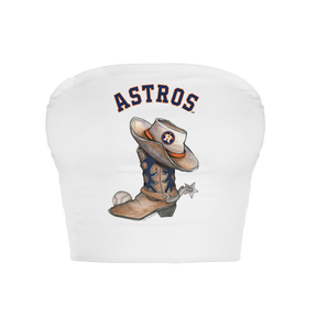 Houston Astros Cowboy Boot Crop Tube Top