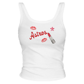 Houston Astros Lipstick Tank - Tiny Turnip