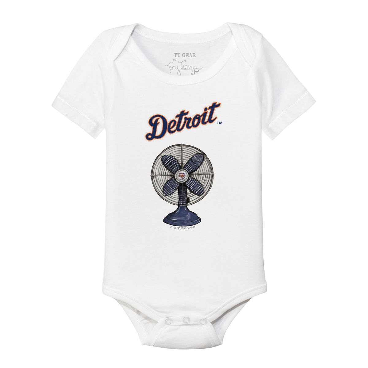 Detroit Tigers Fan Short Sleeve Snapper