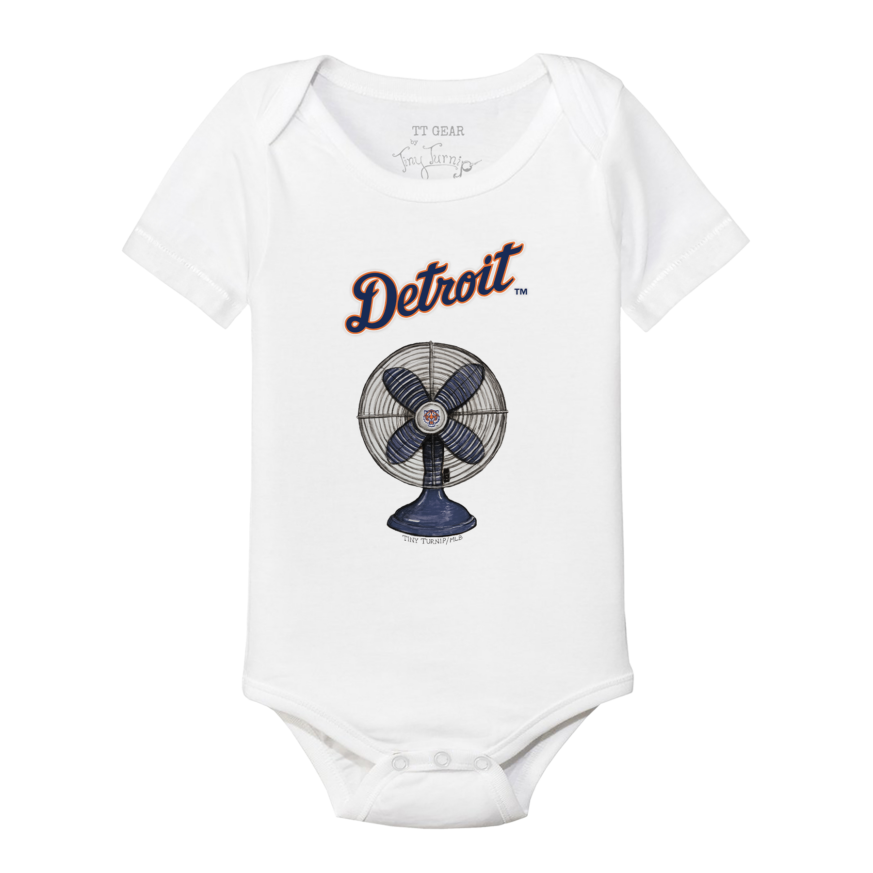 Detroit Tigers Fan Short Sleeve Snapper