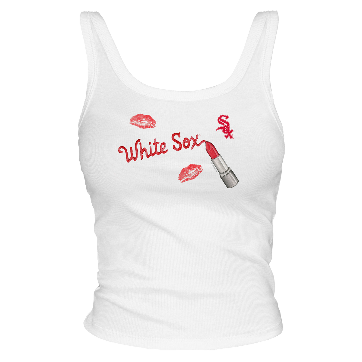 Chicago White Sox Lipstick Tank - Tiny Turnip