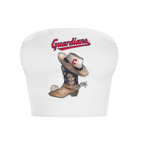 Cleveland Guardians Cowboy Boot Crop Tube Top