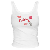 Chicago Cubs Lipstick Tank - Tiny Turnip