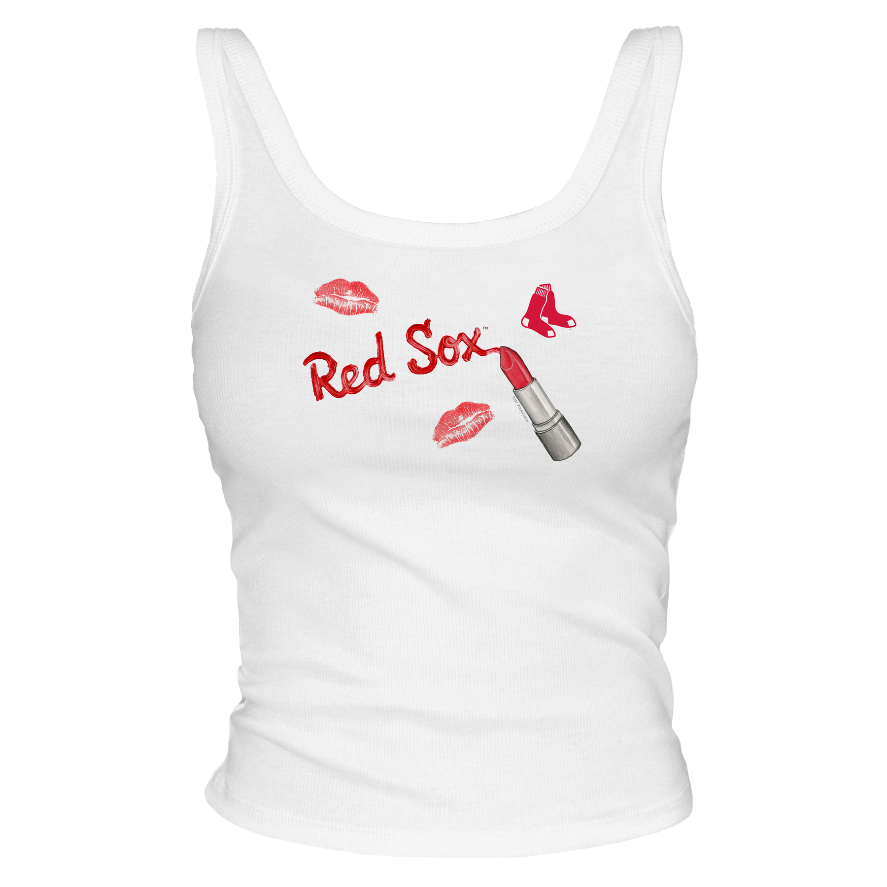 Boston Red Sox Lipstick Tank - Tiny Turnip